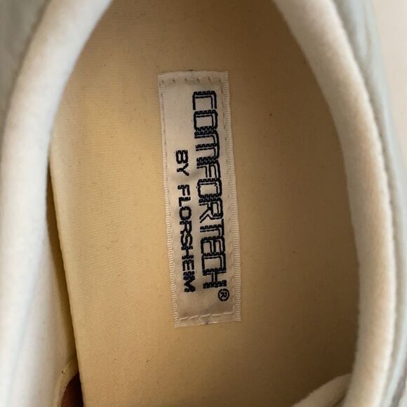FLORSHEIM DARK CREAM COLORED LEATHER SNEAK… - Picture 6 of 9